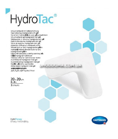 Гідрогелева губчаста повязка HydroTac 20х20 см