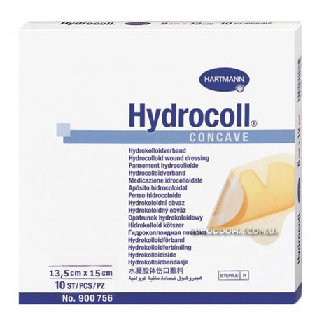 Гидроколлоидная повязка Hydrocoll Concave 13,5х15 см