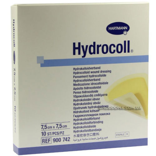 Гидроколлоидная повязка Hydrocoll 7,5х7,5 см