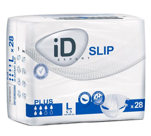 Подгузники iD Expert Slip Plus Large в талии 115-155 см (28 шт.)