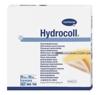 Гидроколлоидная повязка Hydrocoll 20х20 см