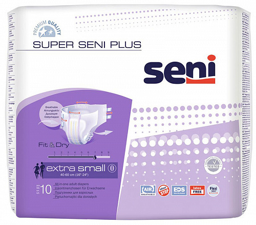 Подгузники Super Seni Plus Air 0 Extra Small в талии 40-60 см (10 шт.)