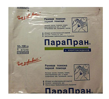 Антимикробная повязка ПараПран с Хлоргексидином 10х100 см (1 шт.)