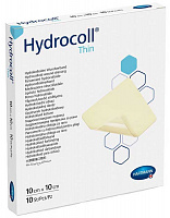 Гидроколлоидная повязка Hydrocoll Thin 10x10 см