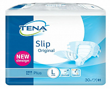 Підгузники TENA Slip Original Plus Large в талії 92-144 см (30 од.)