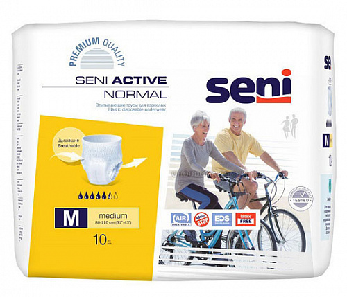 Поглинаючі труси Seni Active Normal Medium в талії 80-110 см (10 од.)