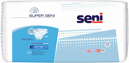 Подгузники Super Seni Air 1 Small в талии 55-80 см (30 шт.)