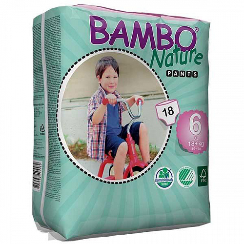 Трусики-подгузники Bambo Nature Pants XL 6 (18+ кг) 18 шт.