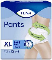 Впитывающие трусы TENA Pants Plus XL в талии 120-160 см (12 шт.)