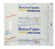 Протизапальна повязка ВоскоПран з маззю Левомеколь 5х7,5 см (1 шт.)