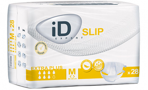 Подгузники iD Expert Slip Extra Plus Medium в талии 80-125 см (28 шт.)