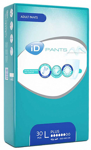 Поглинаючі труси ID Pants Plus Large в талії 100-145 см (30 шт.)
