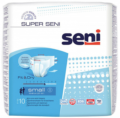 Підгузники Super Seni Air 1 Small в талії 55-80 см (10 од.)