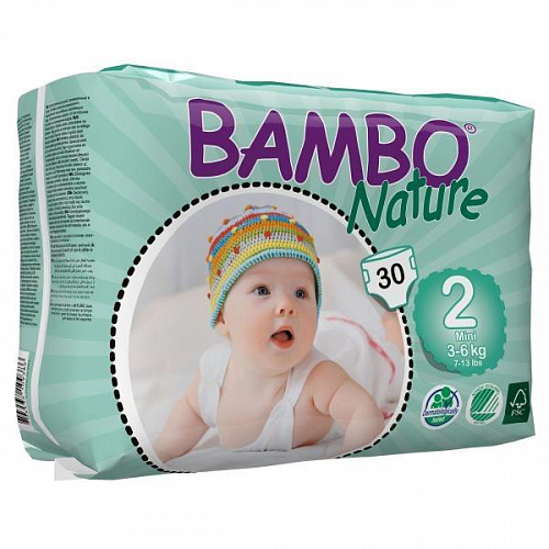 Подгузники Bambo Nature Mini 2 (3-6 кг) 30 шт.