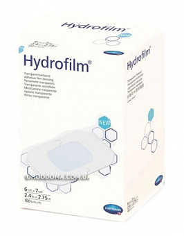 Прозора плівкова повязка Hydrofilm 6x7 см