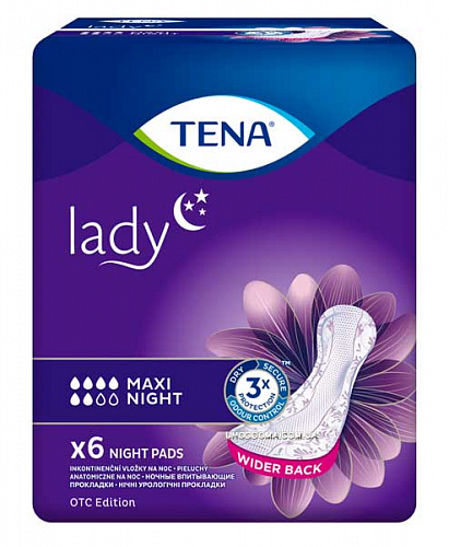 Прокладки TENA Lady Maxi Night (6 шт.)
