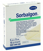 Очищающая повязка Sorbalgon 5х5 см