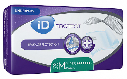 Пеленки iD Expert Protect Super 60x60 см (30 шт.)