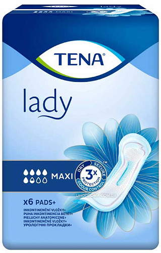 Прокладки TENA Lady Maxi (6 од.)