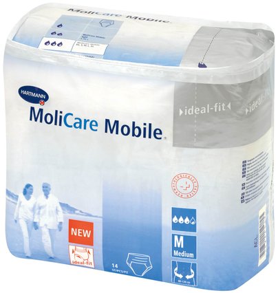 Поглинаючі труси MoliCare Mobile M в талії 80-120 см (14 од.)
