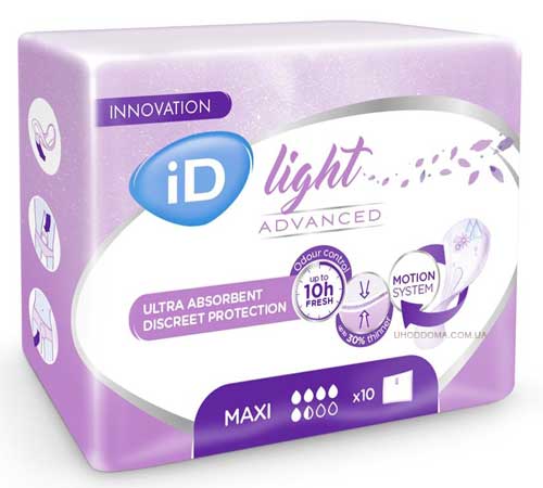 Прокладки урологические iD Light Maxi (10 шт.)