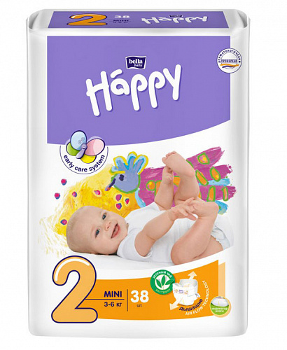 Подгузники Bella Baby Happy 2 Mini (38 шт.)