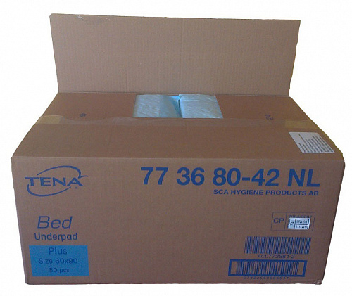Пеленки TENA Bed plus 90x60 см (80 шт.)