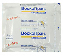 Протизапальна повязка ВоскоПран з маззю Левомеколь 10х10 см (1 шт.)
