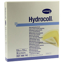 Гідрокалоїдна повязка Hydrocoll 7,5х7,5 см