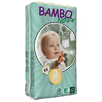 Підгузки Bambo Nature Midi 3 (5-9 кг) 66 од.