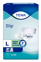 Подгузники TENA Slip Super 3 Large в талии 90-145 см (10 шт.)