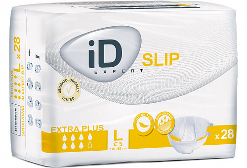 Подгузники iD Expert Slip Extra Plus Large в талии 115-155 см (28 шт.)