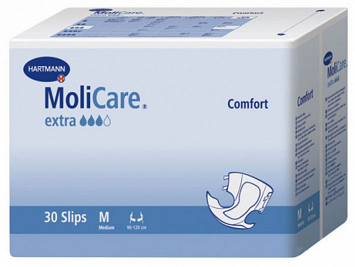 Подгузники MoliCare Comfort extra Medium в талии 90-120 см (30 шт.)